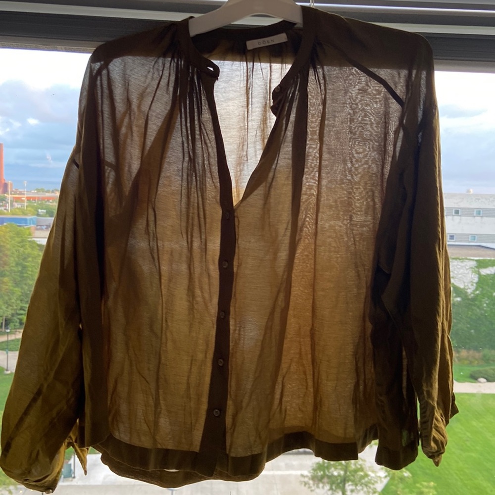 Jane blouse in pickle